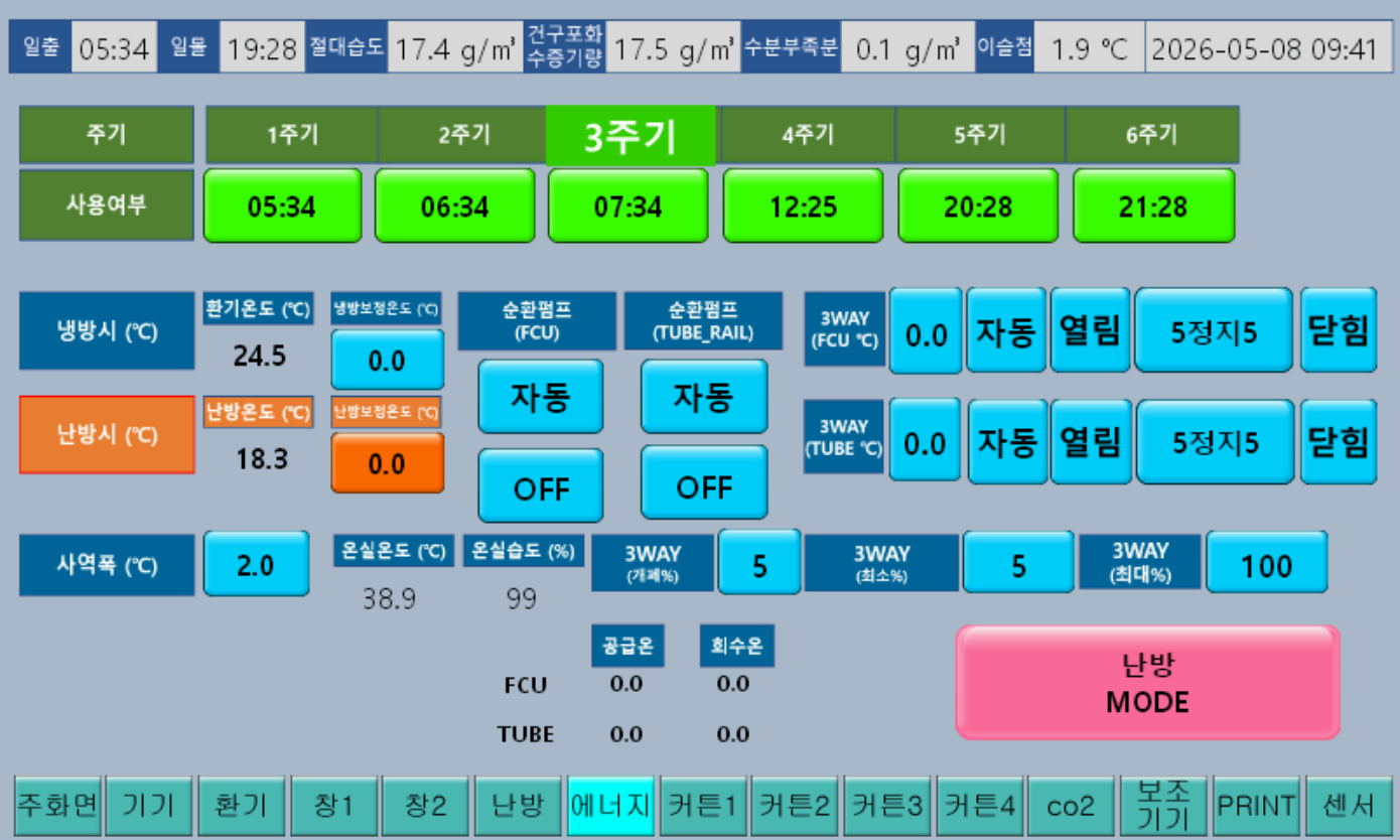 NEO-1004 6장 에너지 및 커튼 설정 화면 구성 이미지 1