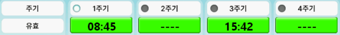 NEO-H 양액제어 2장 관수시간 화면 화면 구성 이미지 2